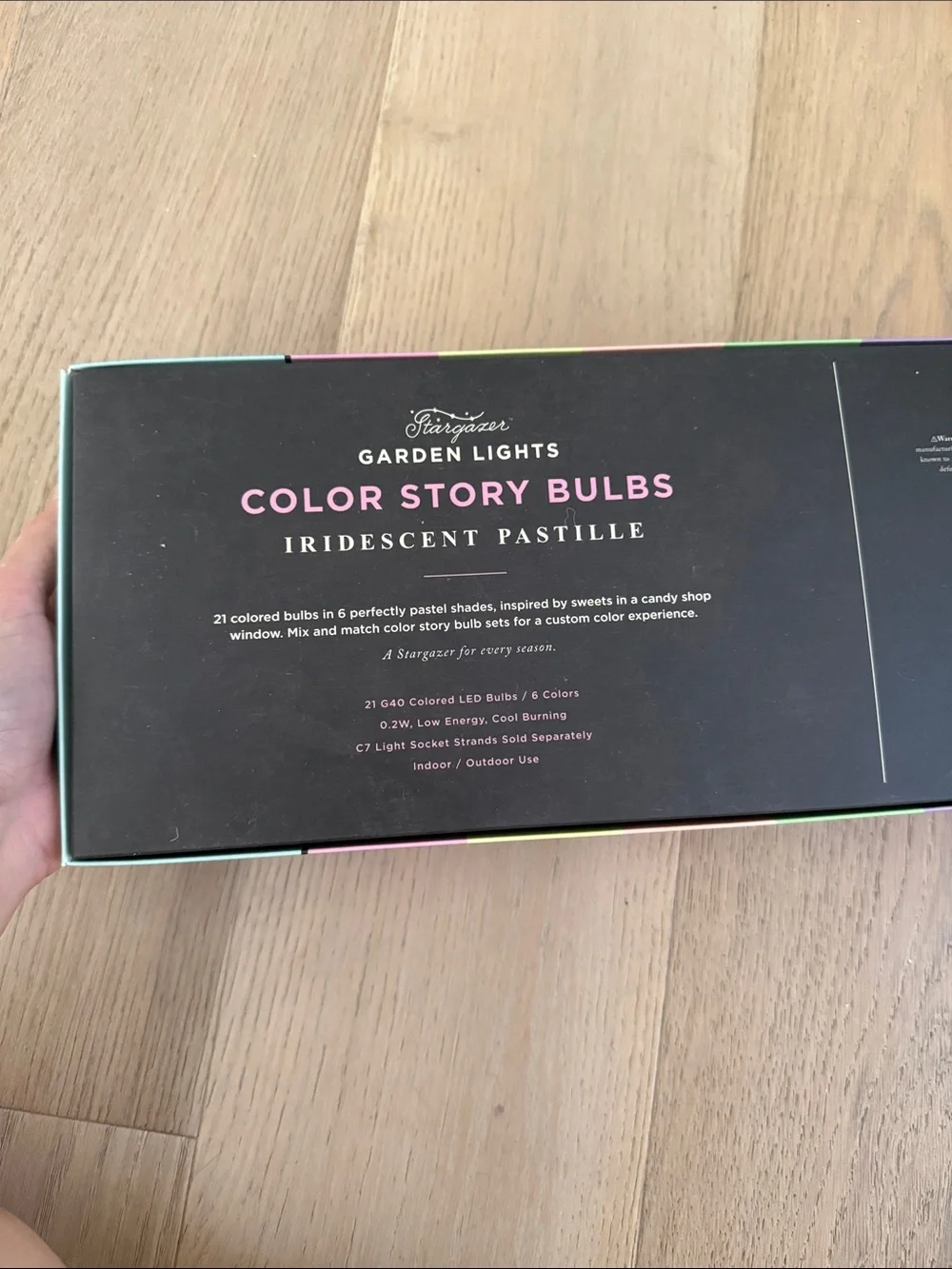 Color Story Bulbs G40 Iridescent Pastille Colored Lights